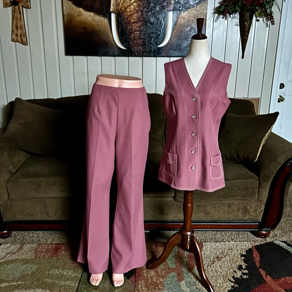 Douglas Marc • 2 Piece • Top / Pants Set • Hippie • Purple Color • Size Medium - Picture 3 of 12